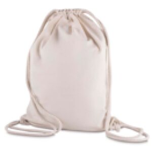 Sacola/mochila em Algodão 145g/m² (41x33cm)