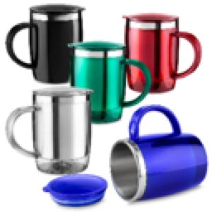 Caneca Plástico com Inox na