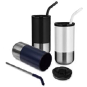Copo em Inox com Canudo
