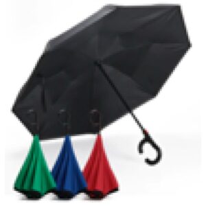 Guarda-chuva Invertido com Cabo Plástico