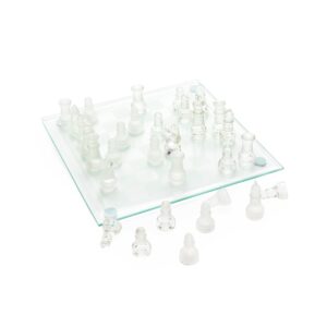 Jogo de Xadrez de Vidro