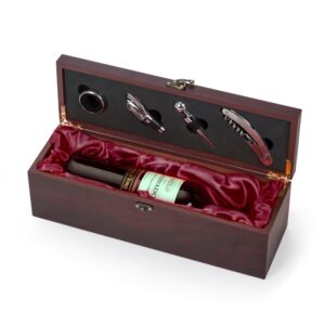 Kit Vinho Caixa de Madeira