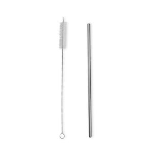 Kit Canudo Inox com Escova