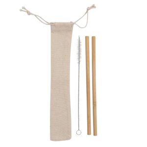Kit Canudos de Bambu com