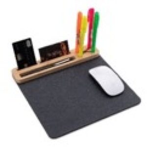 Mouse Pad com Porta Canetas