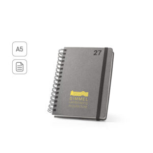 Agenda A5, com argolas, em