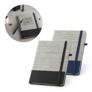 Caderno A5 em palha e
