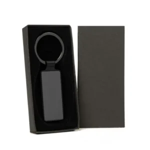 Chaveiro Em Metal - Cinza/preto