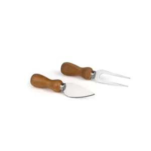 Conj Para Queijo Madeira/inox –