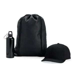 Conj. Mochila Sacola, Garrafa e