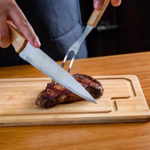 Conj. Para Churrasco Em Bambu
