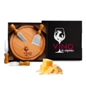 Conj. Para Queijo Em Bambu