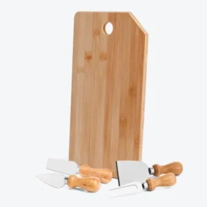 Conj. Para Queijo Em Bambu