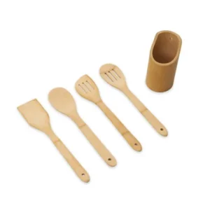 Conjunto de Utensílios em Bambu