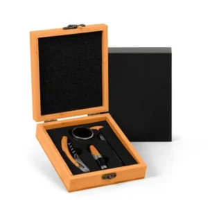 Conjunto Para Vinho Em Bambu