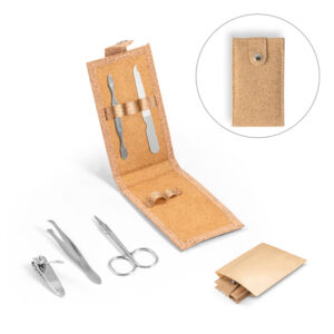 Conjunto de manicure em cortiça