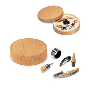 Conjunto para vinho com 4