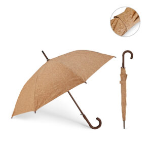 Guarda-chuva em cortiça com abertura