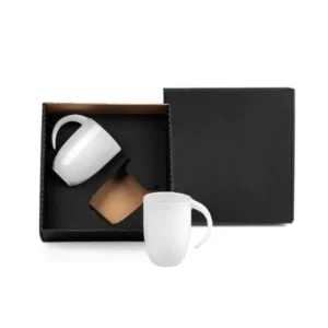 Kit Canecas em Cerâmica Branca