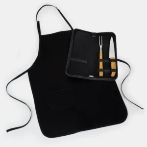 Kit Garfo, Faca Inox/bambu Com