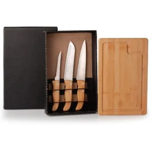 Kit Para Churrasco/cozinha Em Bambu