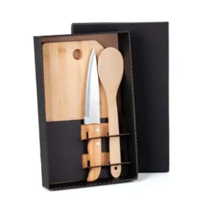 Kit Para Cozinha Em Bambu