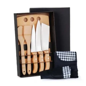 Kit Para Cozinha Em Bambu