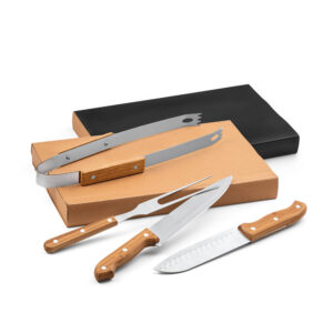 Kit churrasco em caixa kraft