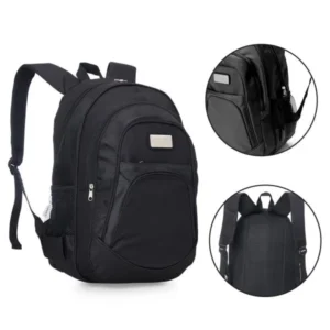 Mochila Preta Em Polyester 1680d