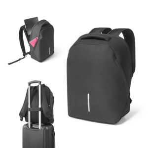 Mochila com sistema antiroubo para