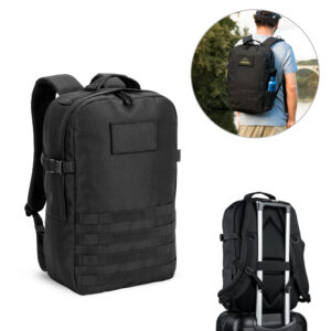 Mochila estilo militar em poliéster