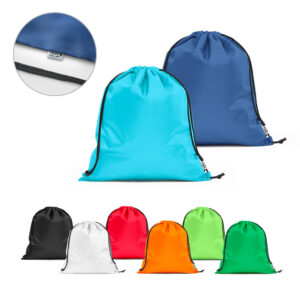 Saco tipo mochila em poliéster