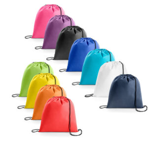 Sacola tipo mochila em non-woven