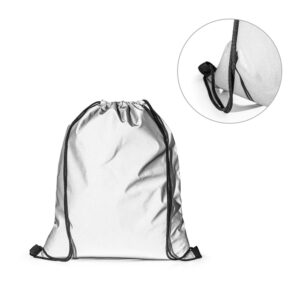 Sacola tipo mochila em poliéster