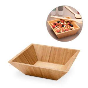 Saladeira em bambu em formato